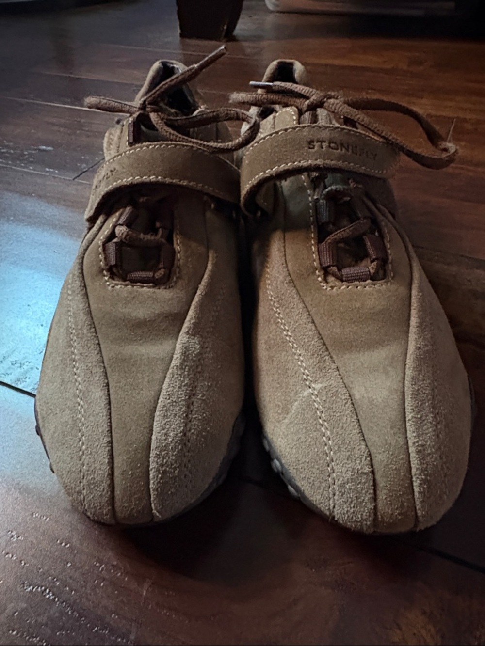 Stonefly Suede Leather Sneaker 40EU LaceUp Strap Tread Two-Tone Brown Athleisure - Picture 4 of 12